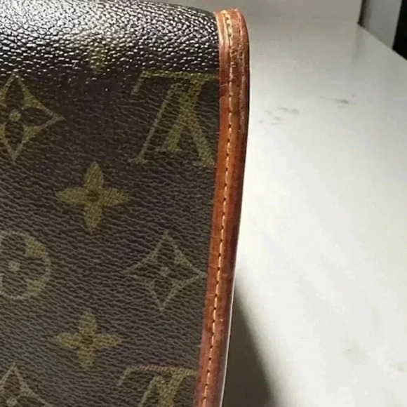 LOUIS VUITTON Popincourt Haut Shoulder Bag Monogram Leather Brown + COA - Picture 14 of 16